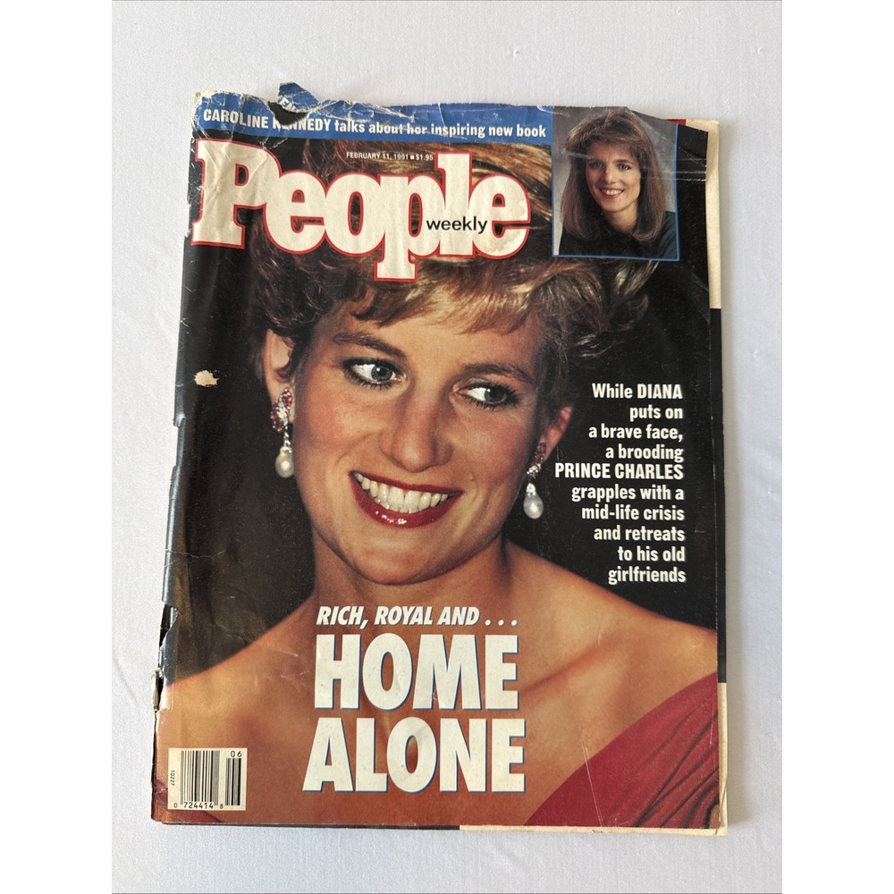 Vintage People Weekly Magazine Feb 11 1991 Princess Diana Cover Caroline Kennedy